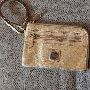 Dooney & Bourke Gold Wristlet